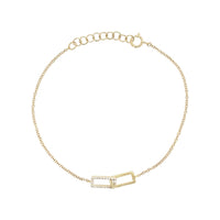 Diamond Rectangle Bracelet