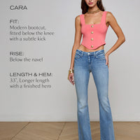 Cara Low-Rise Bootcut Jean