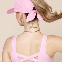 Go with the Bow High Ponytail Cap - Structured