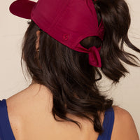 Go with the Bow High Ponytail Cap - Structured