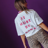 Loose Fit Leopard Jorts - Grey Morn