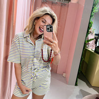 Lumi Short - Geel/Paars