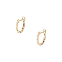 Diamond Huggie Earrings