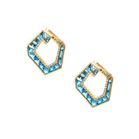 Diamond & Topaz Earrings