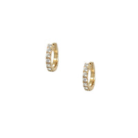 Diamond Huggie Earrings