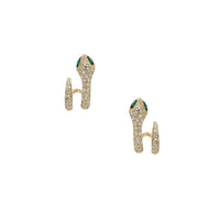 Diamond Snake Earrings