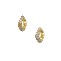 Diamond Square Hoop Earrings