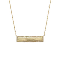 Diamond Bar Necklace