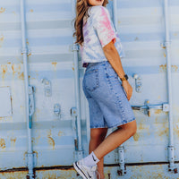 Bibi Bermuda Short - Strass Denim