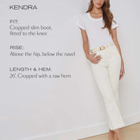 Kendra Cropped Flare Jean