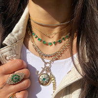 Emerald & Diamond Necklace