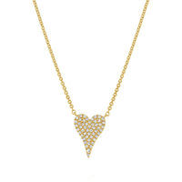 Small Diamond Heart Necklace
