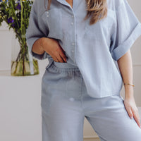 MSCHKinley Pants - Oceana/B White