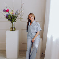 MSCHKinley Pants - Oceana/B White