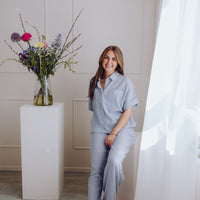 MSCHKinley Pants - Oceana/B White