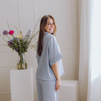 MSCHKinley Pants - Oceana/B White