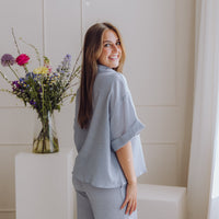 MSCHKinley Pants - Oceana/B White