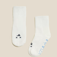Mixed Emotions Crew Socks - Dead Face