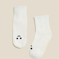 Mixed Emotions Crew Socks - Happy Face