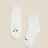 Mixed Emotions Crew Socks - Meh Face