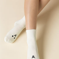 Mixed Emotions Crew Socks - Silly Face