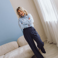MSCHHenrika HW Pants - Donkerblauw