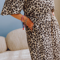 MSCHKalani Vlora HW Pants AOP - Leopard