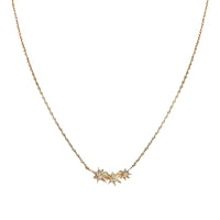 Diamond Stars Pendant Necklace