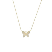Diamond Butterfly Necklace