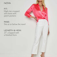 Noya Cropped Slim Flare Jean