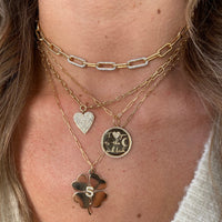 Diamond Disc Necklace