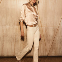 Selma Coated Bootcut Jean