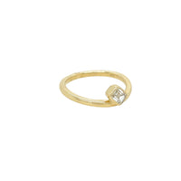 Diamond Wavy Band Ring