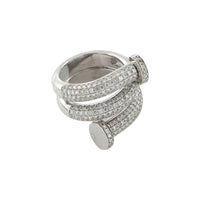 Diamond Nail Head Ring
