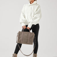 Small Sherpa Sloane Tote - Warm Ash