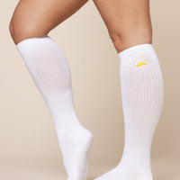 Knee High Socks - Bright White