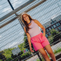 Stripe Short - Roze