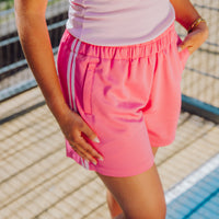 Stripe Short - Roze