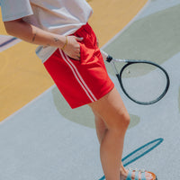 Stripe Short - Rood
