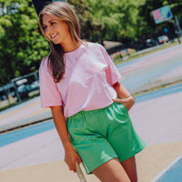 Stripe Short - Groen