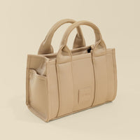Vegan Leather Baby Sloane Tote - Gilded Beige