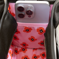 Vegan Leather Baby Sloane Tote - Black