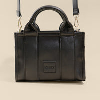 Vegan Leather Baby Sloane Tote - Black