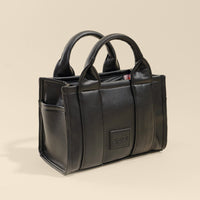 Vegan Leather Baby Sloane Tote - Black