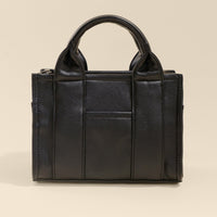 Vegan Leather Baby Sloane Tote - Black
