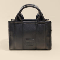 Vegan Leather Baby Sloane Tote - Black