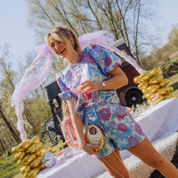 Nessa Short - Paars/Blauw