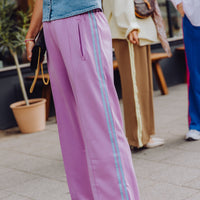 Stripe Pants - Lila