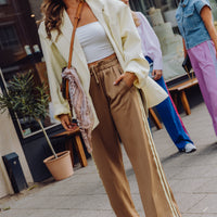 Stripe Pants - Khaki