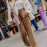 Stripe Pants - Khaki